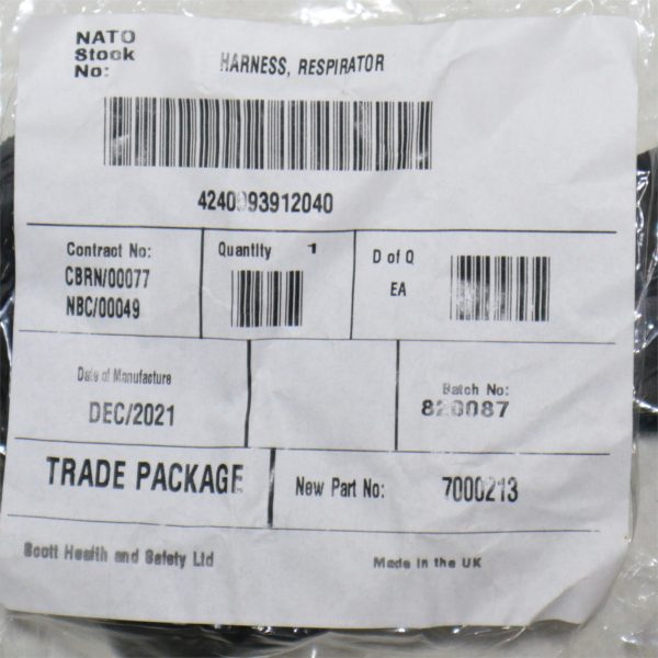 Genuine British Army Surplus BRAND NEW GSR Respirator Harness - Image 2