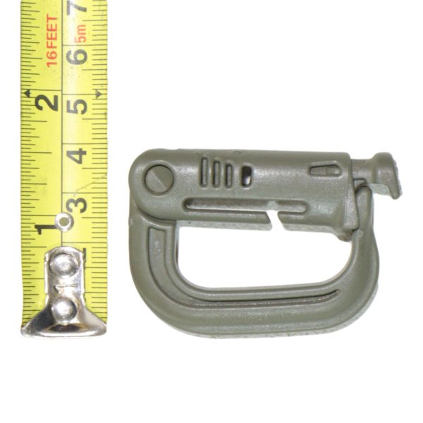 2 x Genuine GhillieTex Grimloc IRR ITW NEXUS Carabiner Plastic Olive - Image 3