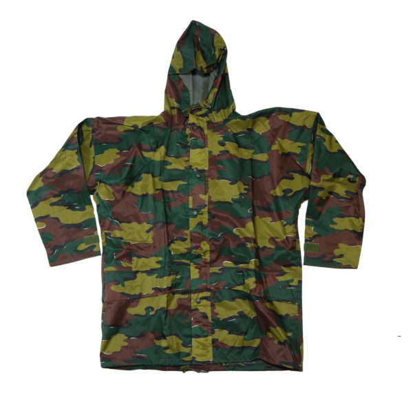 Genuine Belgian Army Suprlus Waterproof Rain Coat Jigsaw Camouflage