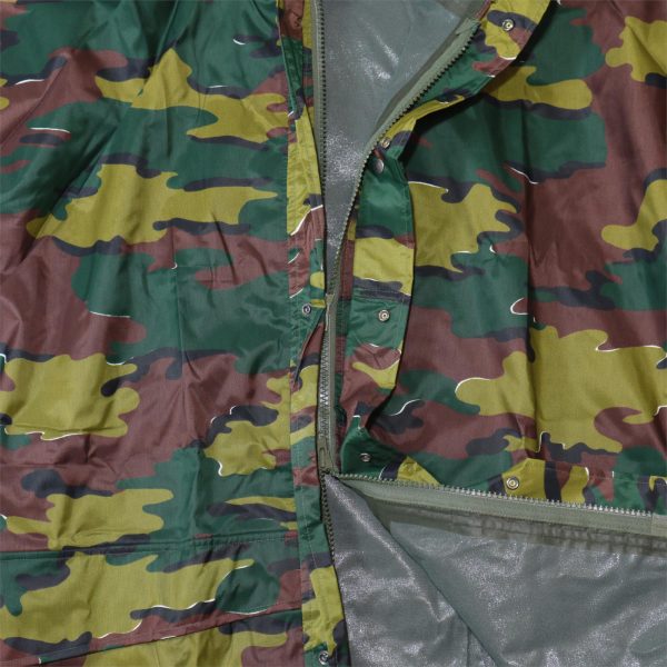 Genuine Belgian Army Suprlus Waterproof Rain Coat Jigsaw Camouflage - Image 2