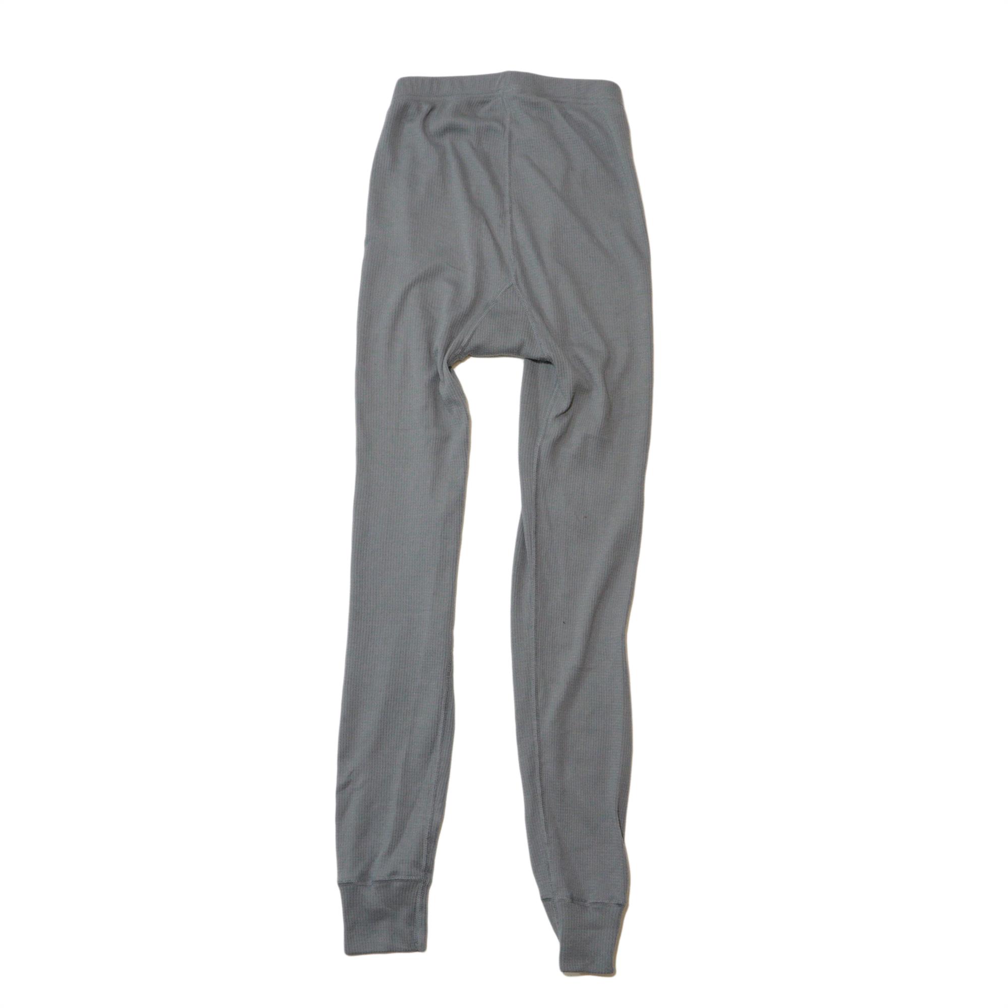 Genuine Danish Army Surplus Grey / Blue Elasticated thermal under wear long johns - Image 2