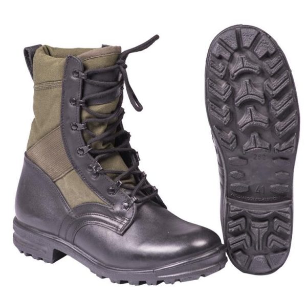 Germany Army Surplus Tropical Jungle Boots GRADE 1 Green Black