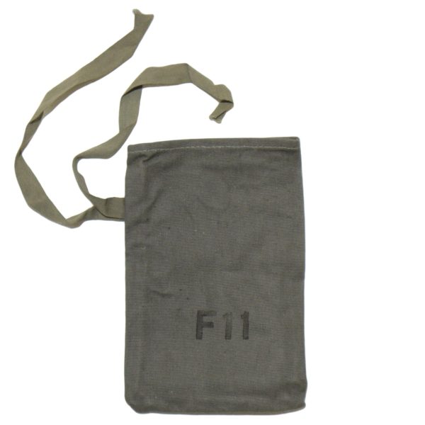 5 x Genuine Swedish Army Surplus Olive Green Mini Vintage Canvas Tool Pouch