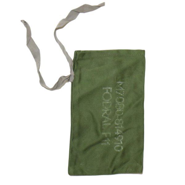5 x Genuine Swedish Army Surplus Olive Green Mini Vintage Canvas Tool Pouch - Image 2