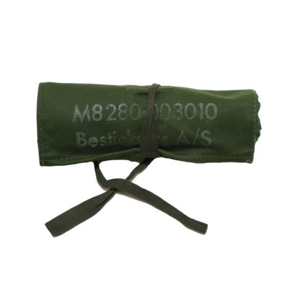 Genuine Swedish Army Surplus Small Tool Roll Vintage Canvas