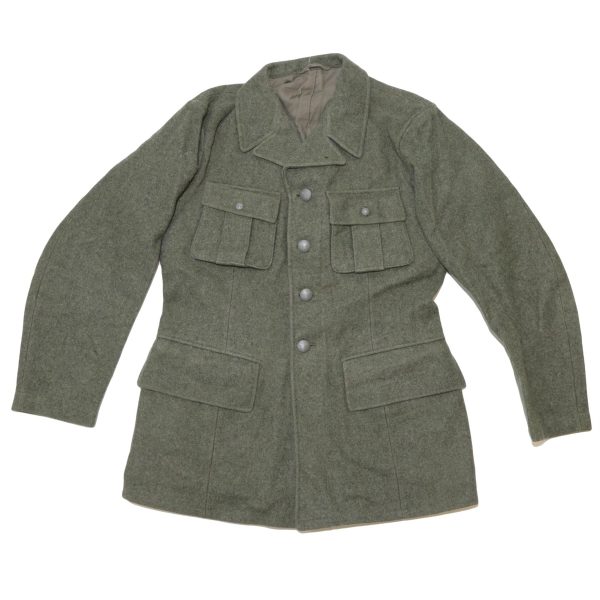 Vintage Swedish army surplus ww2 era M39 wool tunic jacket - Image 2