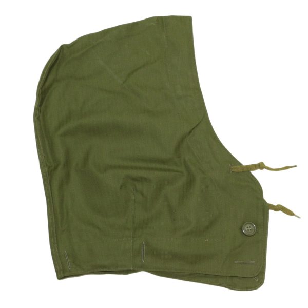 Genuine Swedish Army Surplus Canvas Hood for Jacket - Image 2
