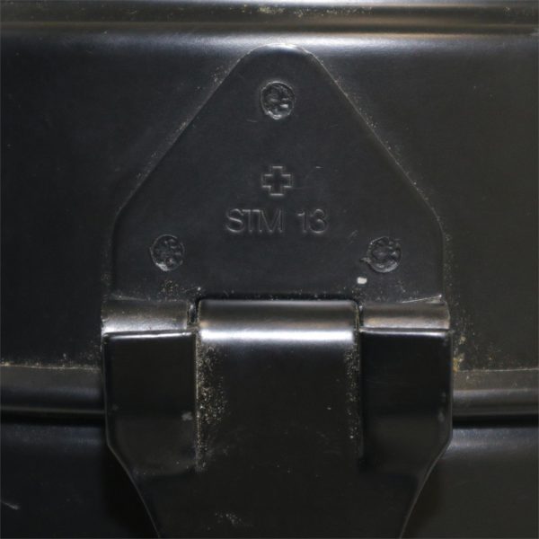 Genuine Swiss Army Surplus Black Metal Mess Tin 2 Part Rare - Image 3