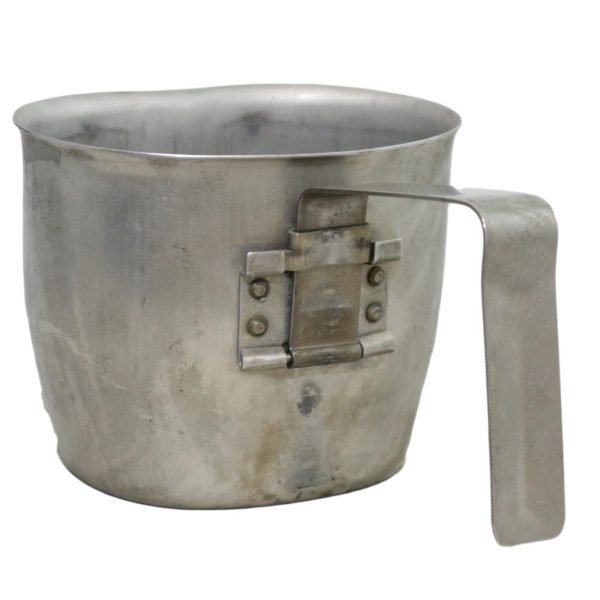 Genuine Austrian Army Surplus Steel 1 Quart Mess Cup with Handle