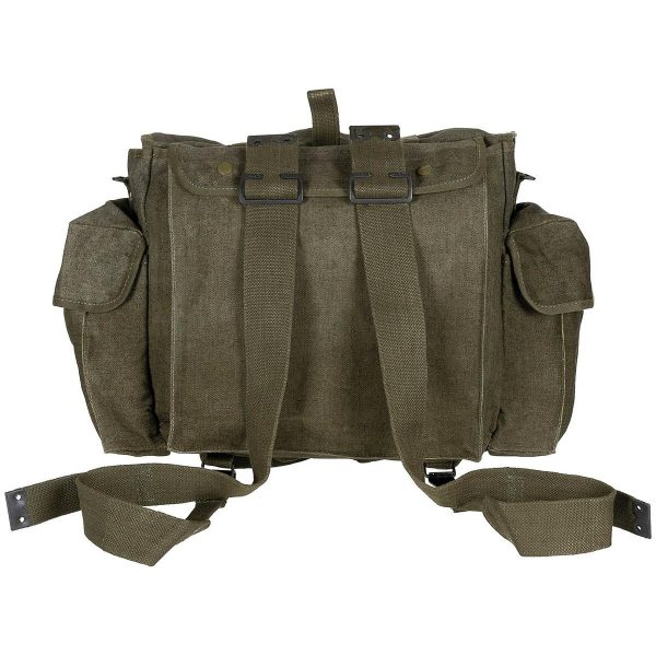 Genuine Belgian Army Surplus Congo Canvas Rucksack Olive - Image 2