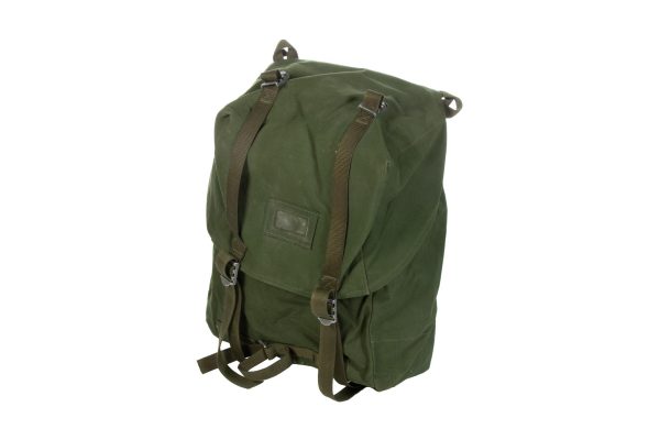 Genuine Swedish Army Surplus Vintage 35 Litre Canvas Rucksack Green