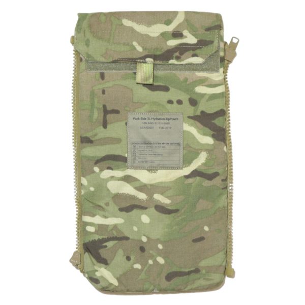 British Army Surplus Virtus MTP 3L Hydration Zip Side Pouch