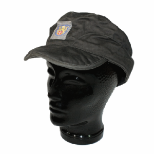 Danish army surplus grey field cap with logo
