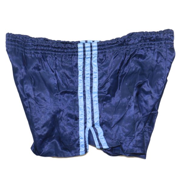 Genuine Vintage 80s Adidas 3 Stripe Blue PT Shorts Excellent Condition - Image 2