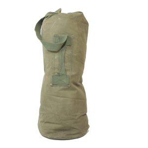British army surplus duffle bag, olive green, seasack