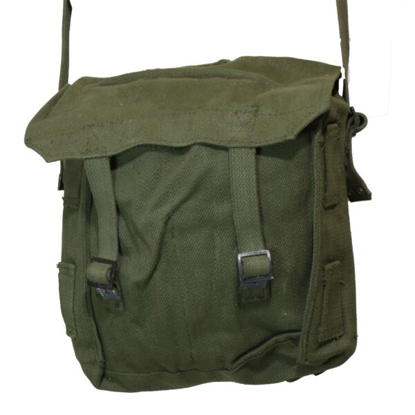 Genuine Nato Dutch Army Surplus Canvas Shoulder Bag Haversack - Image 2