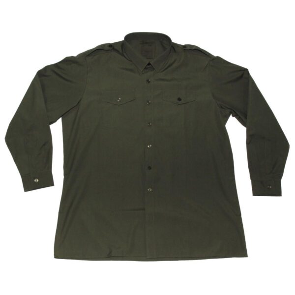 British army surplus olive green long sleeve general service shirt GRADE 1