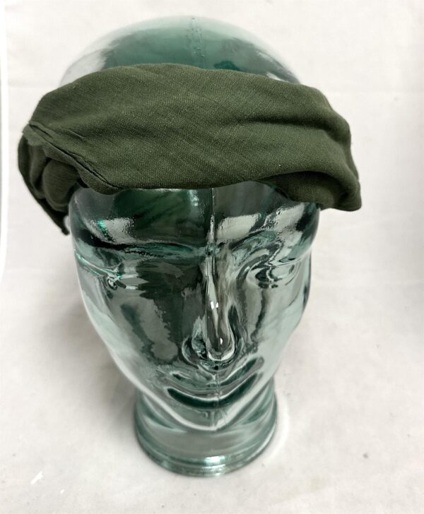 3 x Swedish army surplus olive green cotton scarf / bandana / sweat rag - Image 2