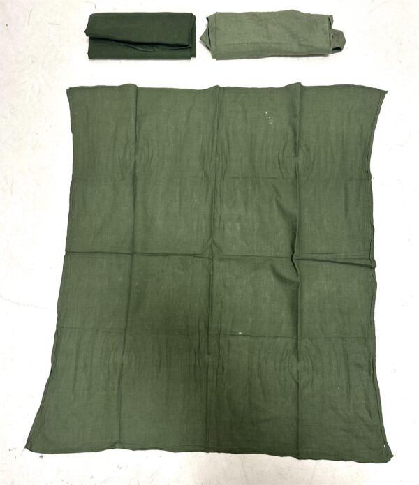 3 x Swedish army surplus olive green cotton scarf / bandana / sweat rag - Image 3