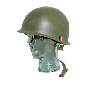 Genuine Belgian Army Surplus M1 Helmet with Cover Jigsaw Camo