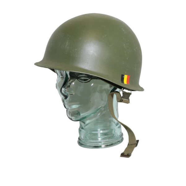 Genuine Belgian Army Surplus M1 Helmet with Cover Jigsaw Camo