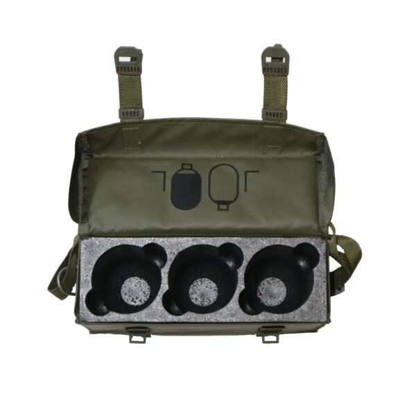 Genuine French Army Surplus Grenade Carry Shoulder Bag Empty - Image 4