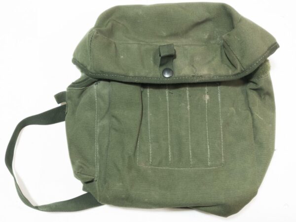 British army surplus gas mask respirator bag Olive - Image 2