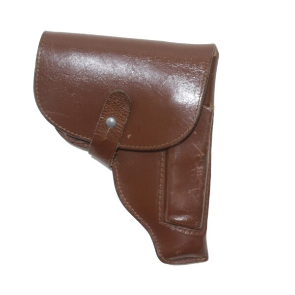 East German NVA army surplus pistol holster, makarov sized, brown leather