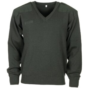 Genuine Dutch Army Surplus Green Pullover