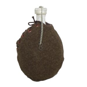 Genuine Bulgarian Army Surplus Aluminium Canteen with Wool Cover