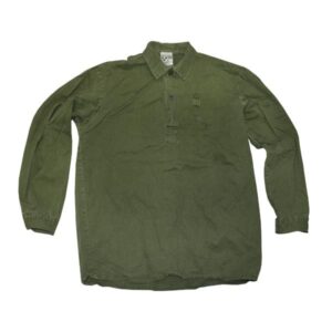 Genuine Swedish Army Surplus Olive Green Popover Shirt