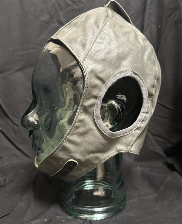 East Germa army surplus tanker / flyers  ( Biggles) faux leather cap - Image 2
