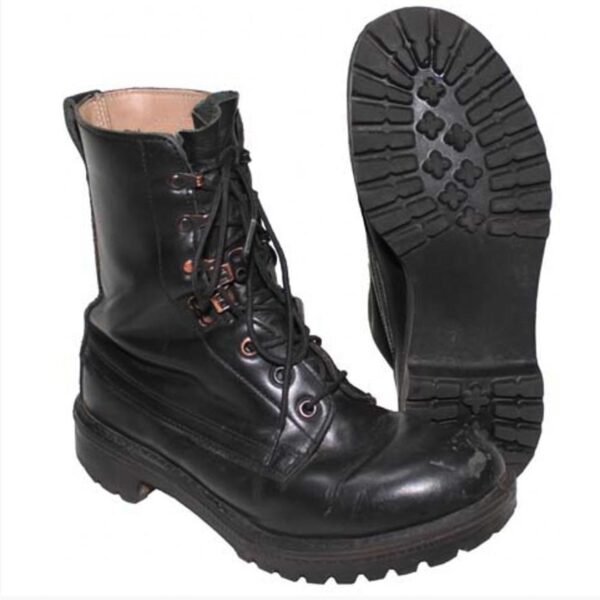 Genuine British Army Surplus Leather Black Combat Boots