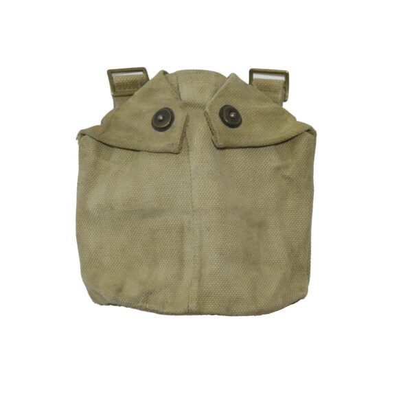 Genuine British Army Surplus Vintage Canvas Field Flask Canteen Pouch