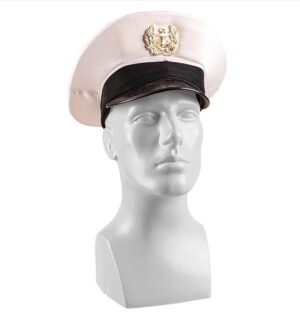 Genuine Italian Army Navy Surplus White Marine Cap NEW
