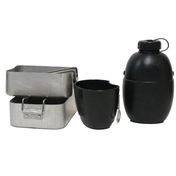 Genuine British Army Surplus 58 Pattern Water Bottle Plus Mess Tin Set - Image 2