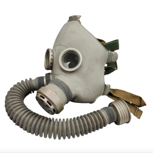 Russian child sized gas mask, tubing and bag - UNISSUED  in 2 colours - Image 2