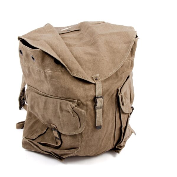 Vintage all canvas / cotton LARGE sized rucksack / backpack, bushcraft retro