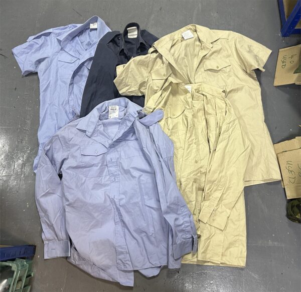 Job Lot of 40 x British Army Surplus Shirts Mix