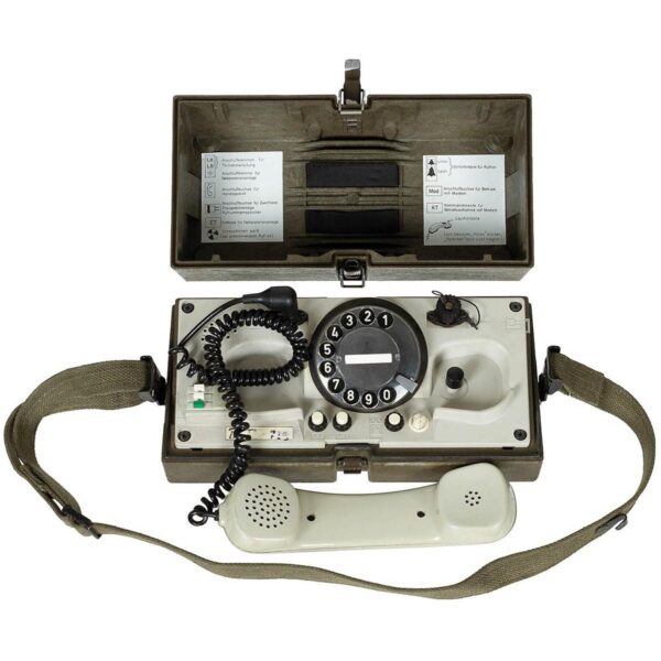Genuine Germany Army Surplus Krone WF Field Telephone in Case
