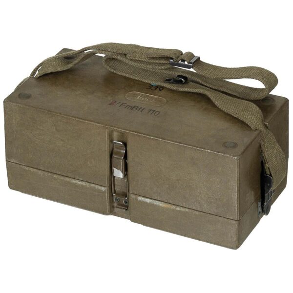 Genuine Germany Army Surplus Krone WF Field Telephone in Case - Image 3
