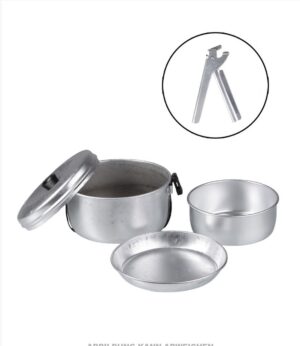 Genuine Trangia 5 Piece Mess Tin Cooking Set for Camping Bushcraft