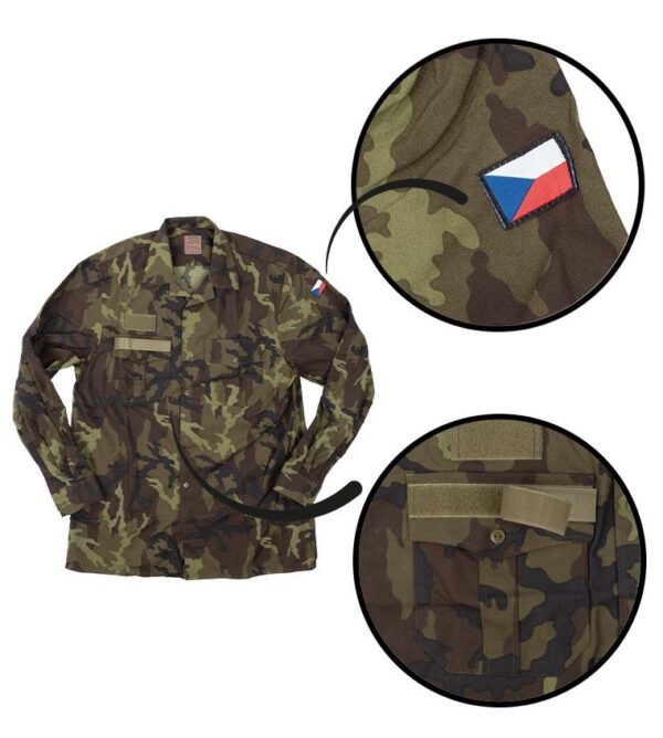 Genuine Czech Army Type 95 Camouflage Long Sleeve Field Shirt BRAND NEW - Image 2