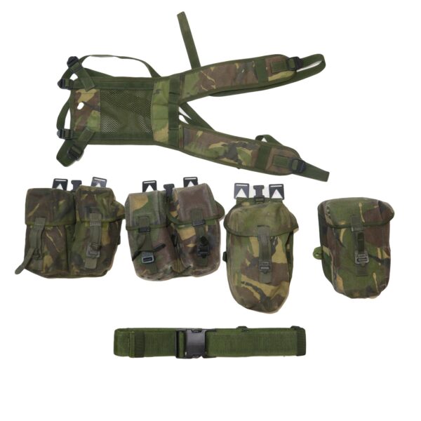 Genuine British Army PLCE Hiking Webbing Set Yoke Pouches DPM - Image 2