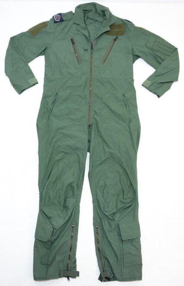 Green Royal Air Force flight suit olive green coveralls