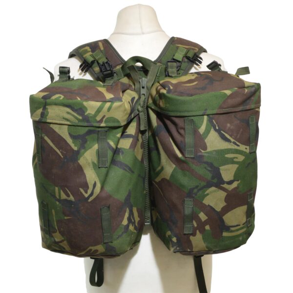 Genuine British Army Surplus Day Pack Rocket Pouches Side DPM Camo With Yoke