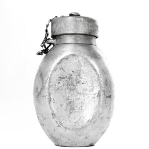 Polish army surplus aluminium  'peanut' canteen and new cover