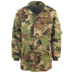 Czech army surplus M97 woodland camouflage parka with Liner