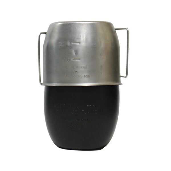 Genuine British Army Surplus 58 Pattern Water Bottle With Steel Crusader Cup - Image 2