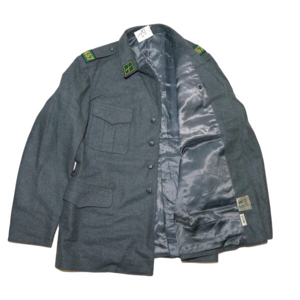 Genuine Swiss Army Surplus Uniform Lined Wool Jacket Grey Grade 1 - Image 2